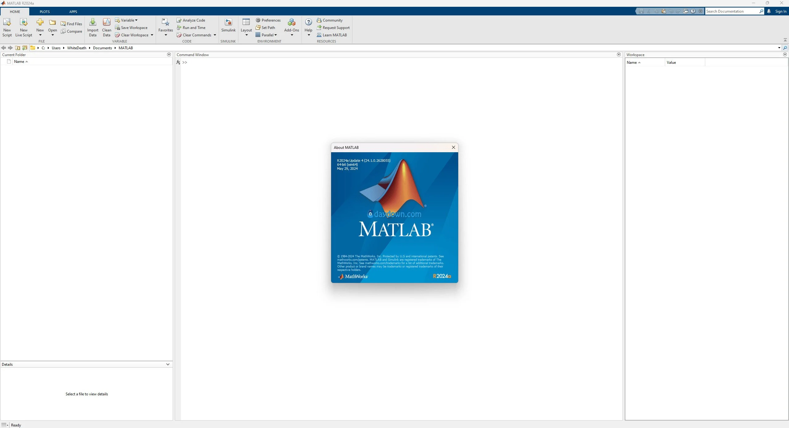 Matlab R2024a (Windows)